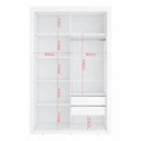 Ver imagem 5 de Closet Solteiro 2 Gavetas Branco Amoudi Móveis
