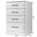 Ver imagem 7 de Guarda Roupa Infantil Lima com Cômoda Ms913 e Armário Multiuso Jade Branco Brilho – Moval