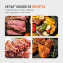 Ver imagem 3 de Churrasqueira Elétrica Mondial Grelha com Altura Regulável Preto 2000w 220v - Ch-06