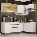 Ver imagem 1 de Armário de Cozinha Completa de Canto 332cm Branco Reims Madesa 02