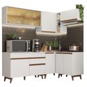Ver imagem 3 de Armário de Cozinha Completa de Canto 332cm Branco Reims Madesa 02