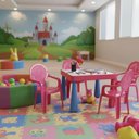 Ver imagem 2 de Cadeira Infantil Tramontina Catty Plástico Estampado Rosa