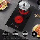 Ver mais imagens de Vbgk Cooktop Elétrico 3000w, 2 Bocas Embutido e Portátil com Timer (preto)
