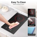 Ver imagem 7 de Vbgk Cooktop Elétrico 3000w, 2 Bocas Embutido e Portátil com Timer (preto)