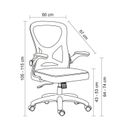 Ver mais imagens de Kit com 2 Cadeira Escritório Diretor Office Columbus com Tela Mesh Cinza