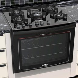 Fogão de Embutir 5 Bocas Dako Turbo Glass Acendimento Automático com Grill e Mesa de Vidro - 1