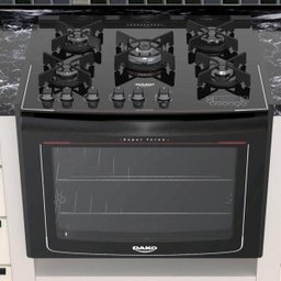 Fogão de Embutir 5 Bocas Dako Turbo Glass Acendimento Automático com Grill e Mesa de Vidro - 2