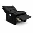 Ver imagem 3 de Poltrona Cadeira do Papai Safira Reclinavel Veludo - Sofatec