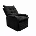 Ver imagem 2 de Poltrona Cadeira do Papai Safira Reclinavel Veludo - Sofatec