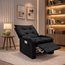 Ver imagem 1 de Poltrona Cadeira do Papai Safira Reclinavel Veludo - Sofatec