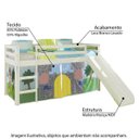 Ver imagem 2 de Cama Infantil com Escorregador e Tenda Castelo Cavaleiro - C