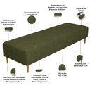 Ver imagem 4 de Puff Decorativo Sala de Estar Bali W01 Pés Palito 170x60cm Linho Verde - Lyam Decor