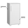 Armário Multiuso com 1 Porta Brv - Branco - 2