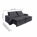 Ver imagem 2 de Sofá Spazzio 6 Lugares 2,90cm Retrátil e Reclinável - de Casa Décor e Estofados.