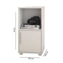 Ver imagem 4 de Balcão para Escritório com 1 Porta e 1 Nicho - Branco