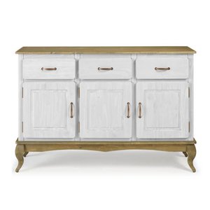 Balcão Buffet 3 Portas e 3 Gavetas 2003 - (branco C/ Garapa)
