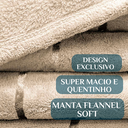 Ver imagem 3 de Coberta Queen Size Manta Bella Super Fofinha e Grossa Paris:caqui