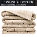 Ver imagem 4 de Coberta Queen Size Manta Bella Super Fofinha e Grossa Paris:caqui