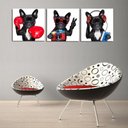 Ver imagem 1 de Quadros Decorativos Cachorros em 3 Peças - 60 X 60 Cm
