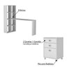 Conjunto para Escritório BRO-43 Mesa com Estante Acoplada e - 7