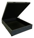 Ver imagem 2 de Base Box Baú Casal 138 X 188 Suede com Pistão Gás So1clique Cor Cinza