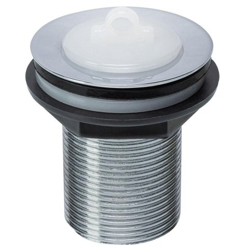 Válvula para Tanque 1.1-4 940666 sem Ladrão Metal Cromado com Tampa e Anéis de Vedação Liege