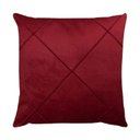 Ver imagem 1 de Capa para Almofada Drapeada Veludo Quadrada 60x60 Bordo