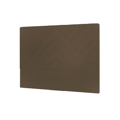 Cabeceira Sky Plus Solteiro 900mm Suede Marrom Taupe - Simbal