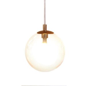 Luminária Pendente Hera 14cm com Vidro Ambar para 1 Lâmpada G9 - HERA-14