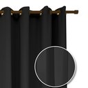 Ver imagem 2 de Cortina Sala Quarto Escritório Roma 300x250 Admirare:Preta