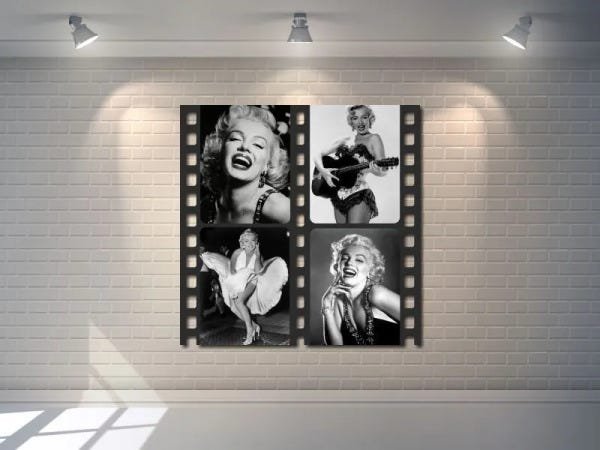 Quadro Decorativo Moderno Atriz Famosa Marilyn Monroe | MadeiraMadeira