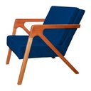 Ver imagem 4 de Poltrona Luxo Monalisa Suede Cores - DS Estofados - Azul Marinho