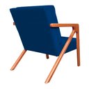 Ver imagem 3 de Poltrona Luxo Monalisa Suede Cores - DS Estofados - Azul Marinho