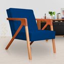 Ver imagem 5 de Poltrona Luxo Monalisa Suede Cores - DS Estofados - Azul Marinho