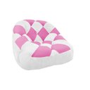 Ver imagem 1 de Poltrona Paloma Escritório Sala Pé Plástico Suede Branco e Suede Pink - Dominic Decor