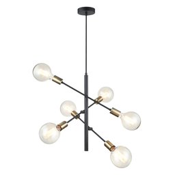 Lustre Pendente Quality PD1310 Arrow Preto E27 Bivolt - 1