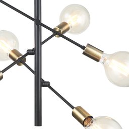 Lustre Pendente Quality PD1310 Arrow Preto E27 Bivolt - 3