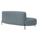 Ver mais imagens de Sofá Orgânico 2 Lugares 150cm Argos Pés Preto Bouclé Azul Claro - Nexta Casa