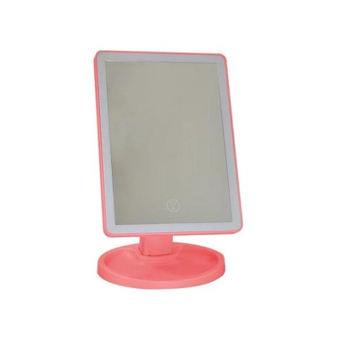 Luminária de Led Dimerizável com Espelho Bivolt Rosa