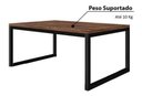 Ver imagem 2 de Mesa de Centro Sala Retangular Ferro e Madeira Industrial - Preto