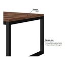 Ver imagem 3 de Mesa de Centro Sala Retangular Ferro e Madeira Industrial - Preto