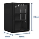 Ver imagem 2 de Mini Expositor para Balcões Vb11 Metalfrio Refrigerador 115 Litros All Black 110v