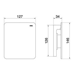 Acabamento para válvula de descarga Docol Flat cobre escovado - 00931769 - 3