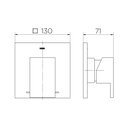 Ver imagem 3 de Acabamento Monocomando para Chuveiro e Ducha Higiênica 1/2" New Edge/minima Níquel Escovado - 009260