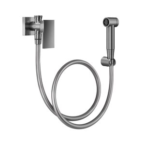 Ducha higiênica com registro e derivação New Edge grafite escovado - 00925670