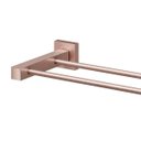 Ver imagem 2 de Porta-toalhas bastão duplo Square cobre escovado - 00641869 Docol