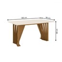 Ver imagem 3 de Mesa de Jantar 6 Lugares Lívia/anne Nature/off White/courano/linho- Pnr Móveis