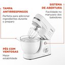 Ver mais imagens de Batedeira Planetária Mondial BP-03W-2B com 12 Velocidades 700W Branca 220V