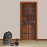 Adesivo de Porta Medieval 3 Arte Destaque P - 0,73 X 2.13 Metros - 1