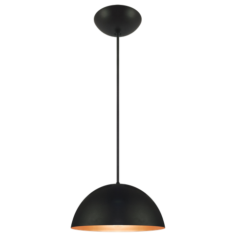 Pendente Decor Luminária Mexicano Alumínio Preto/cobre M
